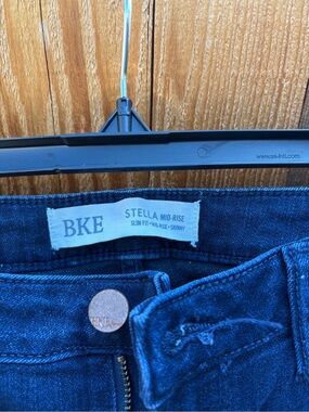 BKE Stella Mid-Rise Skinny Jeans - Dark Blue